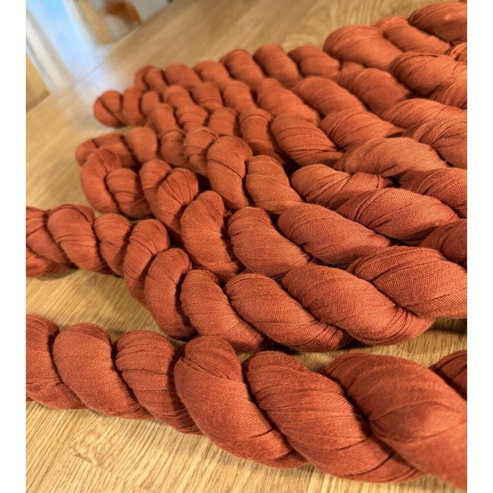 7 Pack Rusty Red Terracotta Cheesecloth Table Runner Gauze Cheese Cloth 115x30
